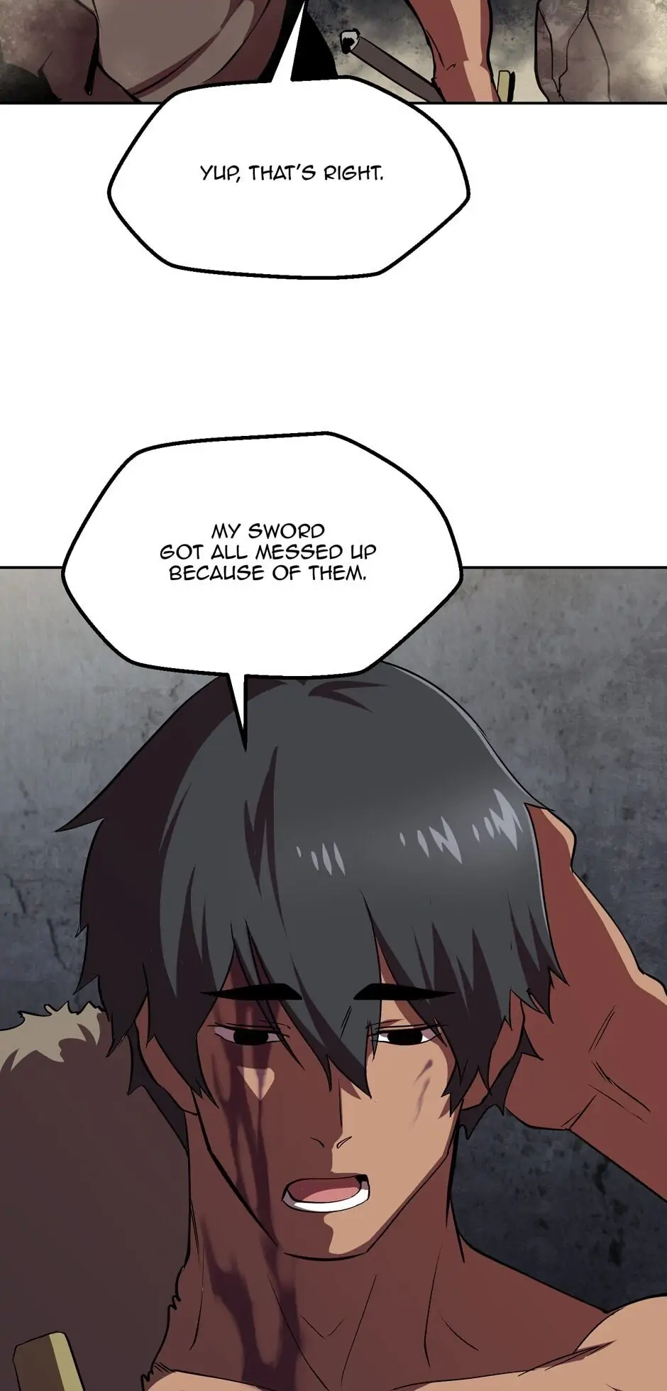 Survival Story of a Sword King in a Fantasy World Chapter 56 – Chapter 56
           : Fine On The Outside... Page 105