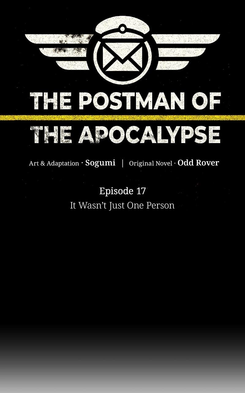 The Postman of the Apocalypse Chapter 17 – It Wasn’t Just One Person Page 84